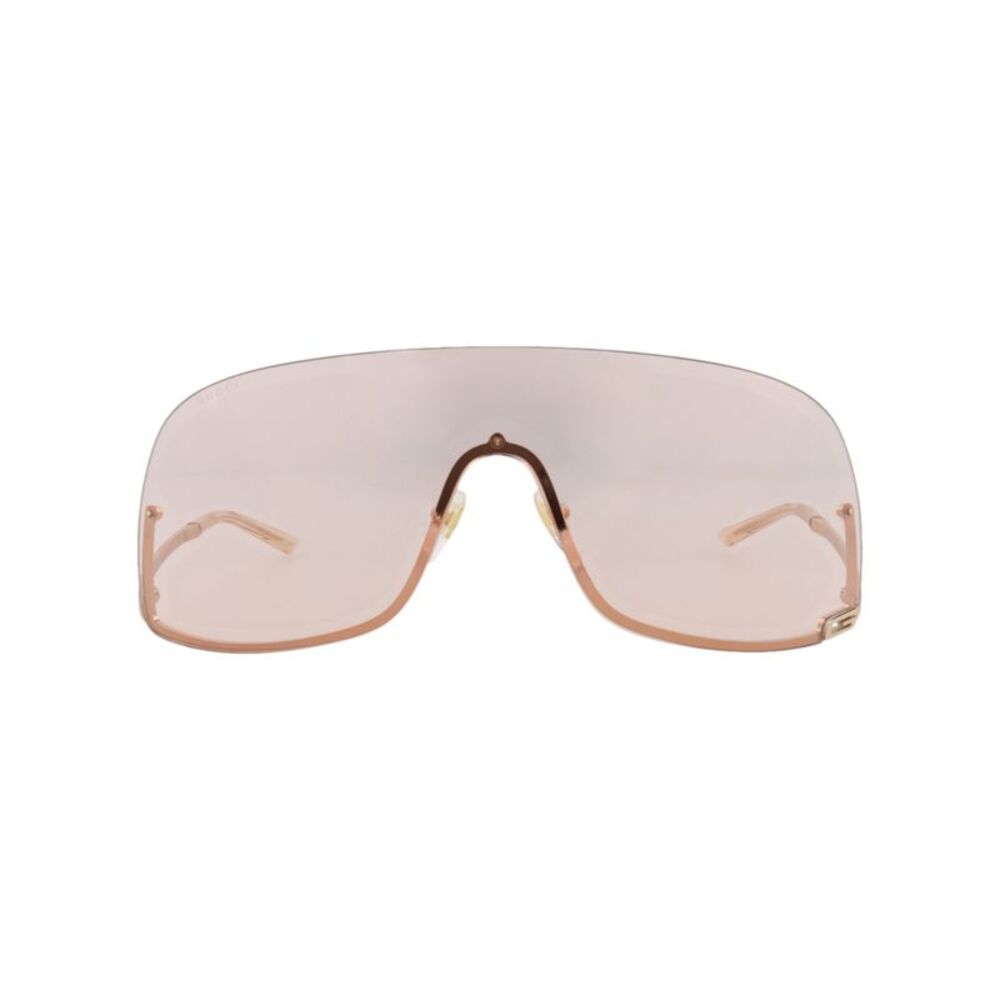 Gucci Shield-Frame Metal Sunglasses Gold Unisex-Adult